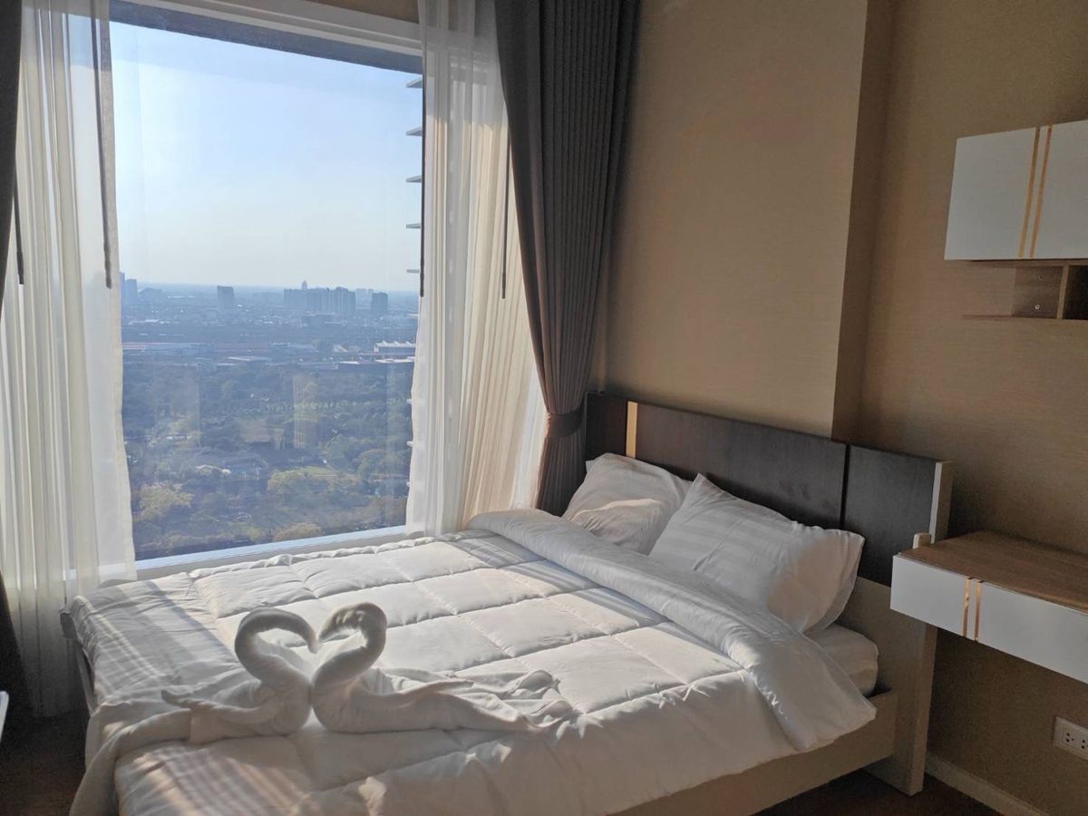 () รับเอเจ้นท์_ให้เช่าคอนโดใหม่ The Saint Residences 1-Bed ตกแต่งสวยพร้อมอยู่ (MRT พหลโยธิน, BTS ห้าแยกลาดพร้าว) ชั้นสูง วิวสวยมาก เฟอร์&คช.ไฟฟ้าจัดเต็ม – รูปที่ 3