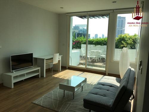 🌿🏙️BIG VOLUME CONDO with Large Private Garden Balcony for Rent - Siri Residence Sukhumvit24🌿🏙️