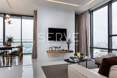🔥25.67 MB🔥 - 2 Beds 104 sq.m. High Fl. 20+ Good Location BTS Surasak 50 m. & Assumption Bangrak School at The Bangkok Sathorn Condo / For Sale