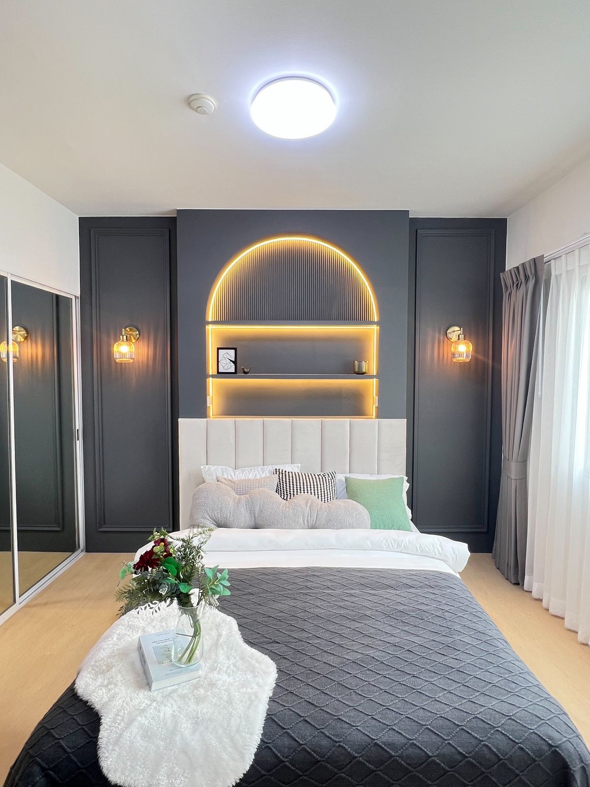 A Space Asoke-Ratchada, a new building, quiet, newly decorated room with 400 meters, MRT+Central Rama 9