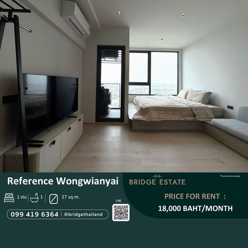 Brandnew 1 Studio Room for Reeference Wongwianyai