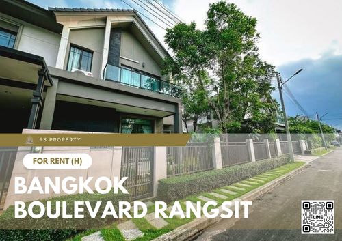 Single house for rent ✨ Bangkok Boulevard Rangsit ✨ 5 bedrooms, 3 bathrooms, fully furnished and equipped with appliances