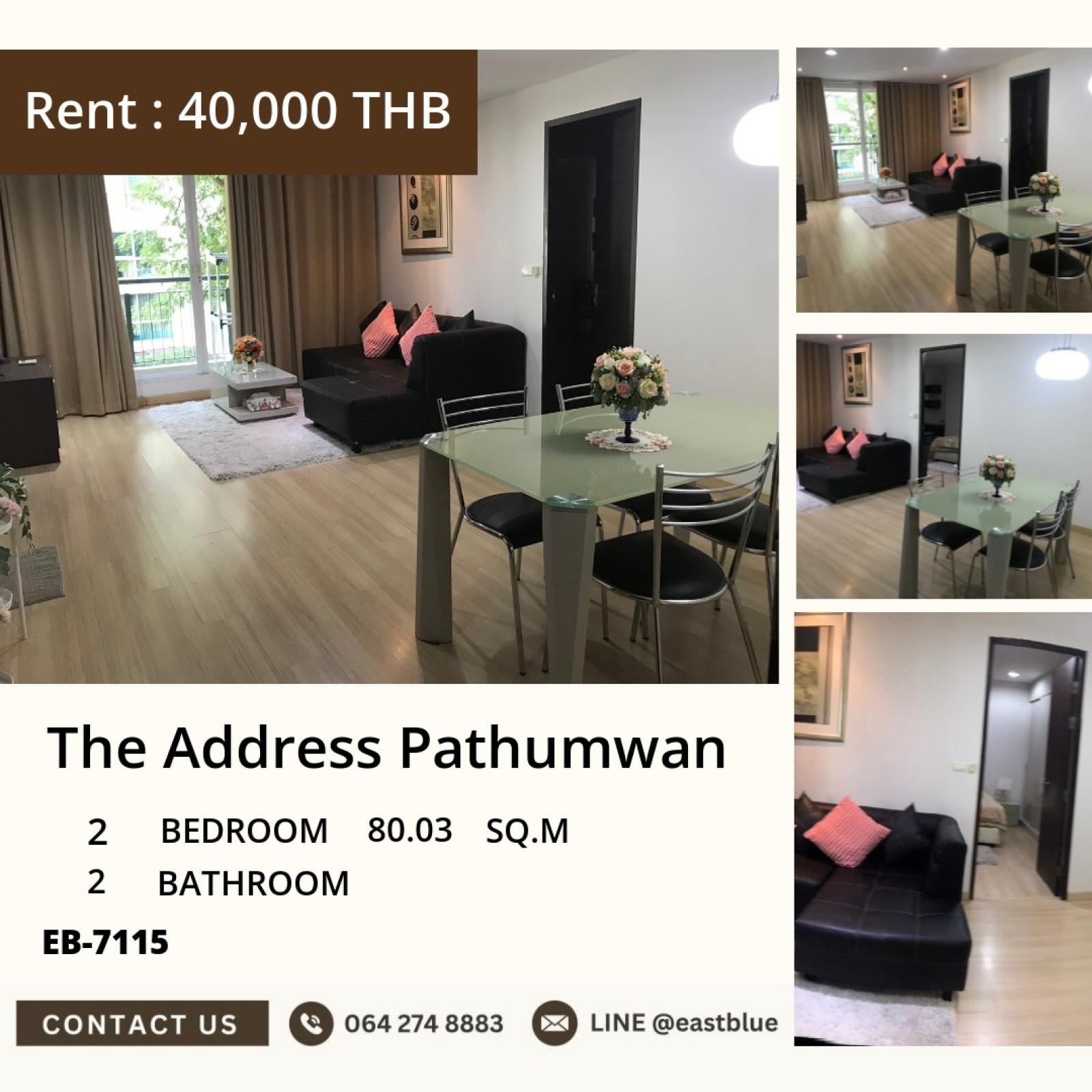 02/10/2026, The Address Pathumwan – Roomy 2-Bed 80 sqm for Sale Near BTS Ratchathewi 🏙️ 0642748883 02/10/2026, The Address Pathumwan – Roomy 2-Bed 80 sqm for Sale Near BTS Ratchathewi 🏙️ 0642748883