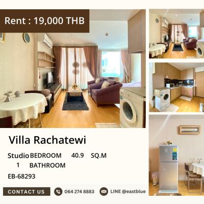 12/06/2026, 🌟 New room! Luxury studio in the heart of Ratchathewi for only 19,000 Baht/month🏡 Villa Rachatewi, extremely private, ready to move in immediately! 0642748883