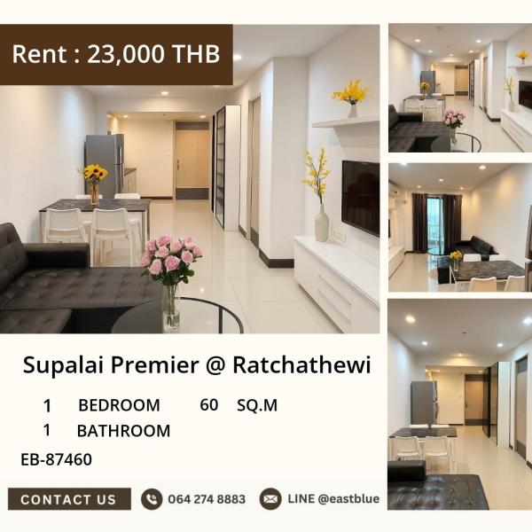05/10/2026, 🛎️ Luxe 1-Bed Condo in Ratchathewi - Only 23K/mth! 0642748883