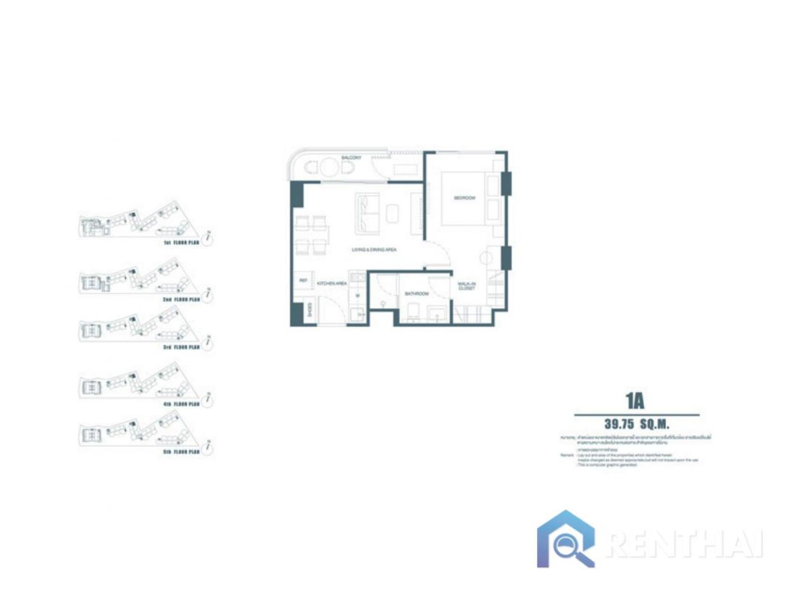 สำหรับ ขาย คอนโด 1 ห้องนอน ที่ CANVAS Cherngtalay – รูปที่ 4