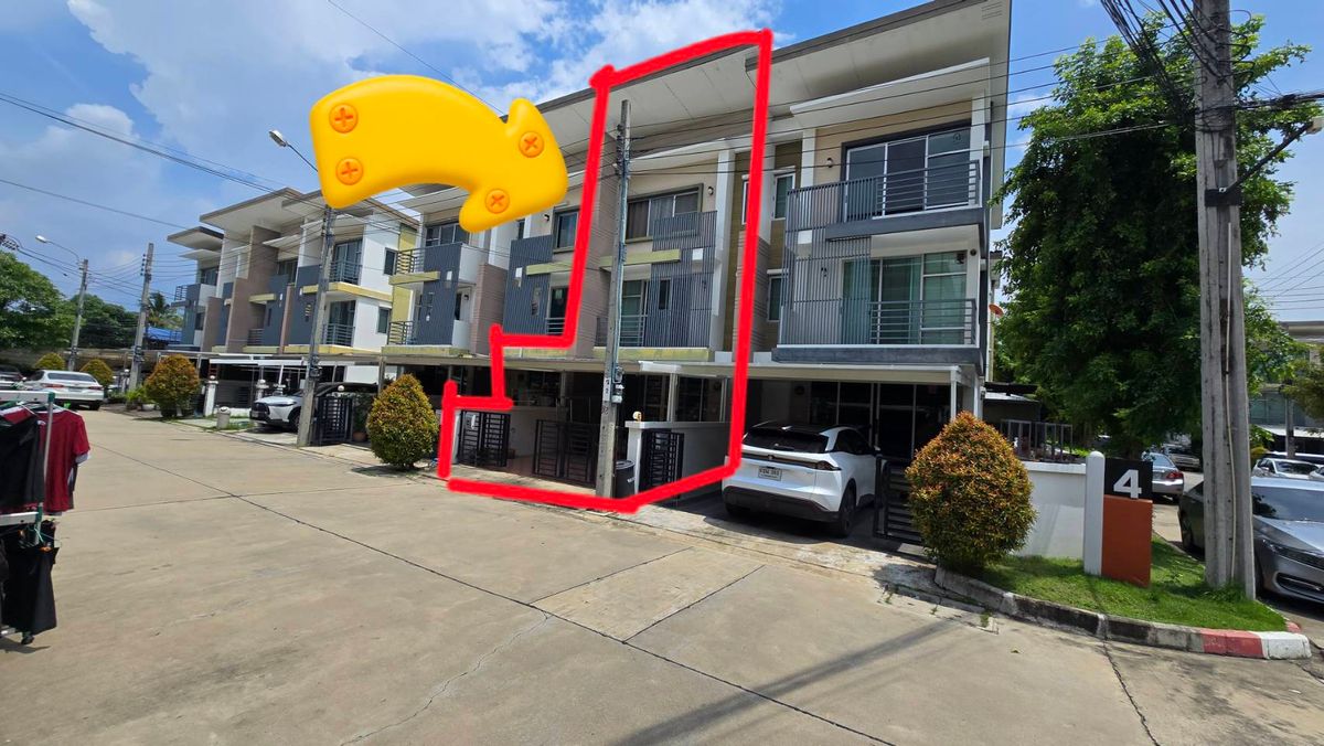 3 -story townhouse, Town, Avenue, Phutthabucha, Soi 9, Quality Project from Sansiri, an area of ​​20 sq.w., ready