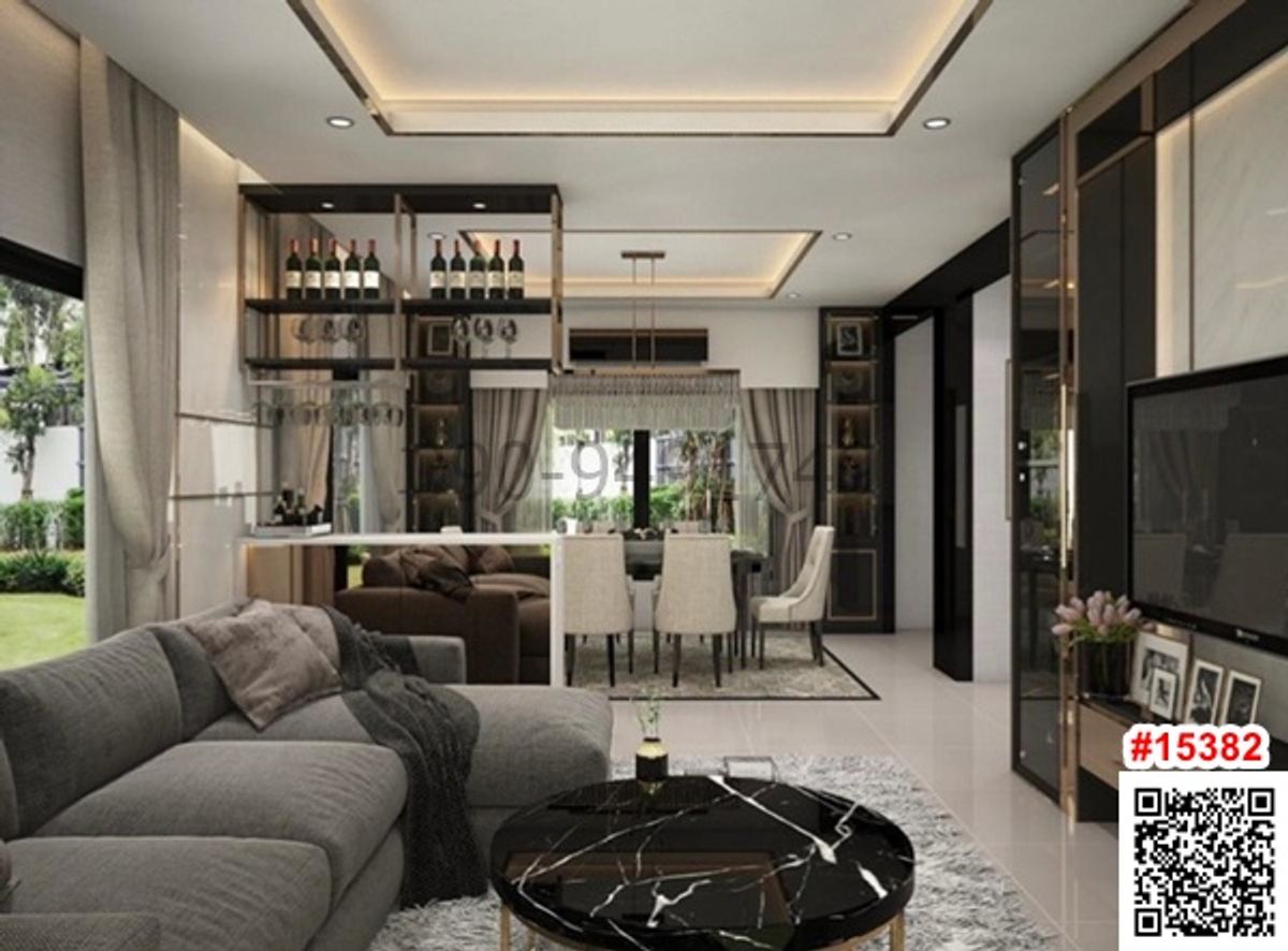 เช่า บ้านเดี่ยว 2 ชั้น เศรษฐสิริ พัฒนาการ 87 ตกแต่งสไตล์ Modern Luxury  – รูปที่ 2