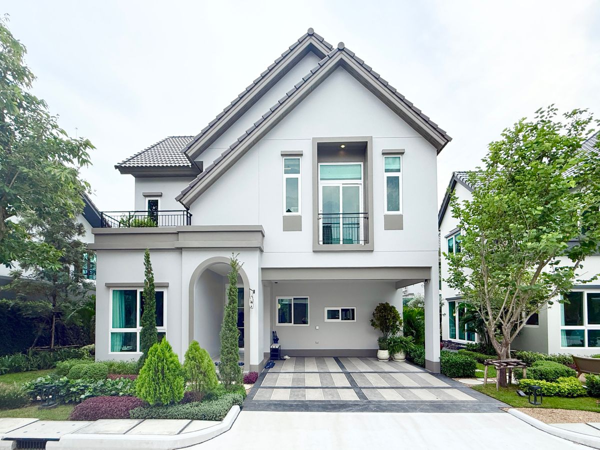 🚀 Saran Siri Jatuchot (medium size)-2-story detached house, 56 sq.w., 193 sqm. 4 bedrooms, 3 water, 2 parking 092-545-6151 (Tim)