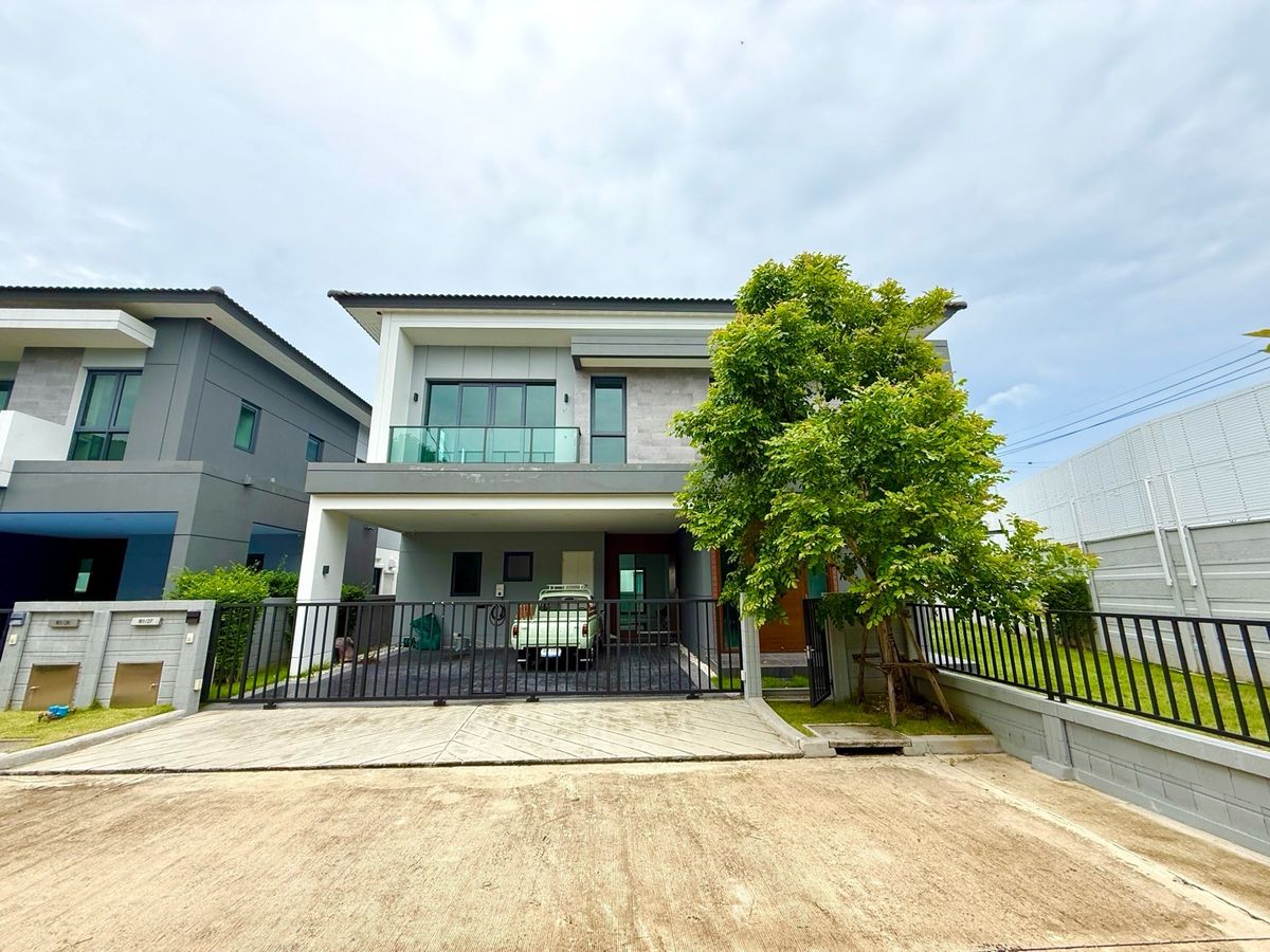 Urgent sale‼ ️ Single house 🌿 After the corner of The City Rama 5 - Nakhon In size 92.7 me, 4 bedrooms, 5 water, 1 housekeeper