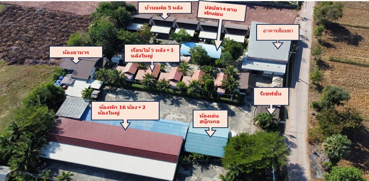 ขาย รีสอร์ท ขนาดใหญ่ บนที่ดิน 3 ไร่ 3 งาน 63 ตร.ว ห้องพักรวม 36 ห้อง พร้อม ห้องประชุม สัมมนา ห้องพักสร้างรายได้ต่อทันที ตำบลห้วยราช อำเภอห้วยราช จังหวัดบุรีรัมย์ – รูปที่ 2