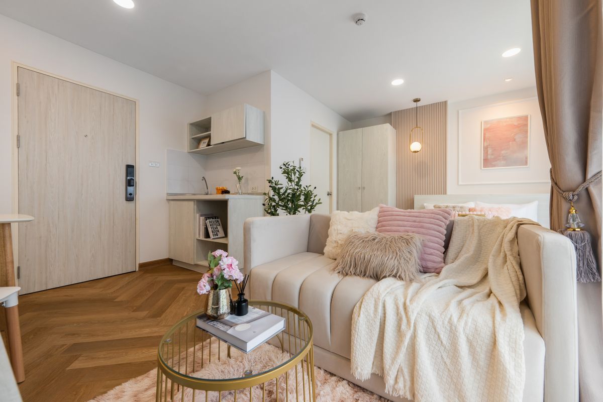 🏡 Condo for sale in Lumpini Ville Phra Nang Klao-Riverviu Beautiful room, newly decorated in the whole room Just dragging the luggage can go in. – รูปที่ 3