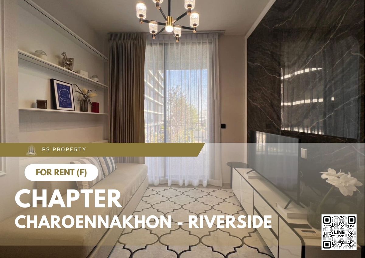 For rent 🔥 Chapter Charoennakhon - Riverside 🔥 2 bedrooms, fully furnished and equipped, near BTS Saphan Taksin For rent 🔥 Chapter Charoennakhon - Riverside 🔥 2 bedrooms, fully furnished and equipped, near BTS Saphan Taksin