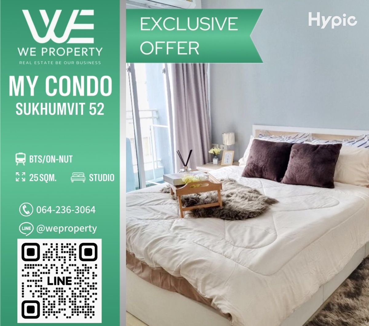 The decoration room is beautiful. Very good price !! ⭐my Condo Sukhumvit 52 (My Condo Sukhumvit 52)