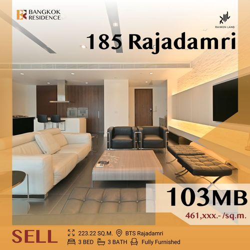 Rare Luxury Unit🔥 วิวสนามกอล์ฟ ใจกลางราชดำริ 185 Rajadamri Near BTS Ratchadamri 
