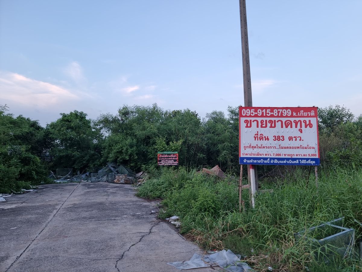 ขายขาดทุน  ที่ดินเปล่าถนนคลองหลวง  โครงการรังสิต เลคแลนด์  383 ตรว.  (ต่ำกว่าราคาประเมิน) – รูปที่ 2