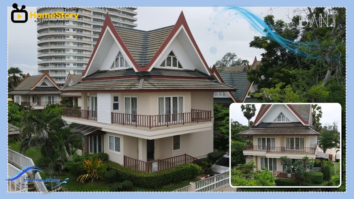 (G-289) บ้านพักตากอากาศ 4 ห้องนอน ชายหาดส่วนตัว ต่างชาติถือครองได้ โครงการคอนโดบ้านทะเลสำราญ หาดชะอำ จ.เพชรบุรี – รูปที่ 3