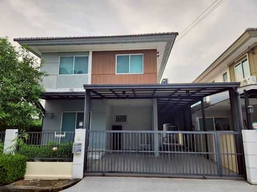ขายบ้านแฝดสไตล์บ้านเดี่ยว 2 ชั้น โครงการ Perfect Park พระราม 5 – บางใหญ่ บนที่ดิน 42 ตร.วา พื้นที่ใช้สอยรวม 136 ตร.ม. เพียง 3 ห้องนอน 2 ห้องน้ำ พร้อมอยู่ ทำเลบางใหญ่ ใกล้ถนนกาญจนาภิเษก ขาย 3.59 ล้าน