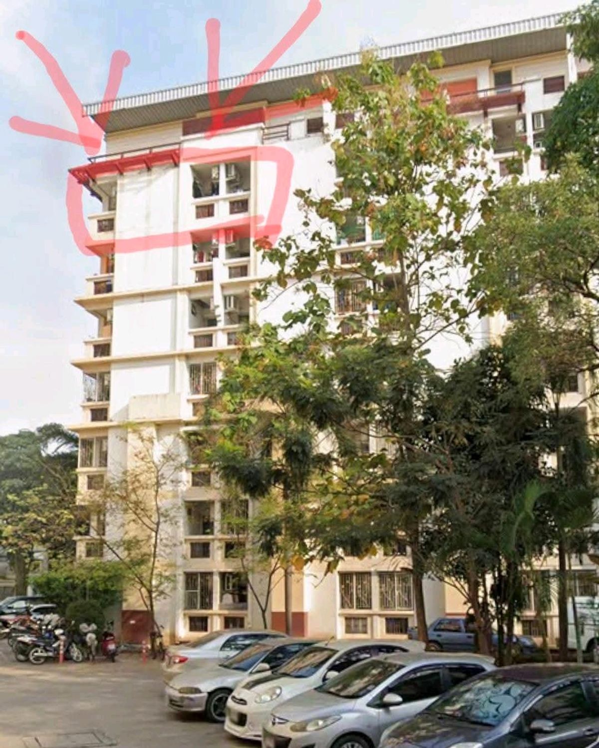 Condo Bang Yai The Square, Building A1, 7th Floor.Corner room, size 28 sq m, studio roomThere are 2 rooms for sale.Moon room for sale 750,000 bahtRoom for sale 730,000 bahtIt's a good investment to buy, now there are tenants in both rooms.Roo – รูปที่ 3