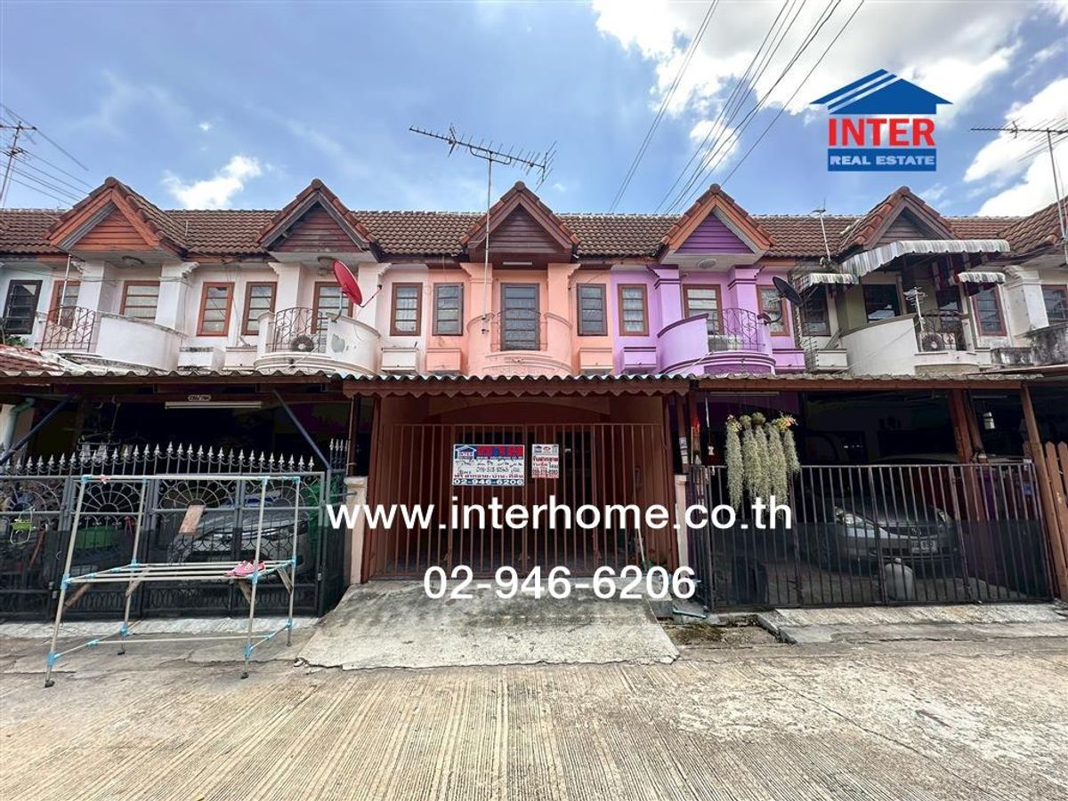2 -story townhouse 16 sq.w. Village Pongsirichai 1 Near Omnoi Municipality Office, Petchkasem Road, Krathum Baen Samut Sakhon – รูปที่ 3