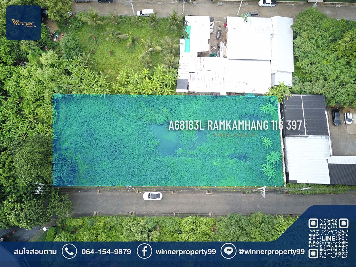 A68183L-ขายที่ดิน ซอยรามคำแหง 118 ขนาดเกือบ 1 ไร่ (397 ตร.วา) ใกล้ เดอะมอลล์บางกะปิ กรุงเทพกรีฑา Motorway – รูปที่ 3