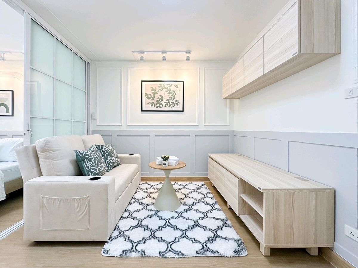 🩵 Beautiful room, ready to live in LPN, Lat Phrao 111 area, near the train station, complete 👌👌👌