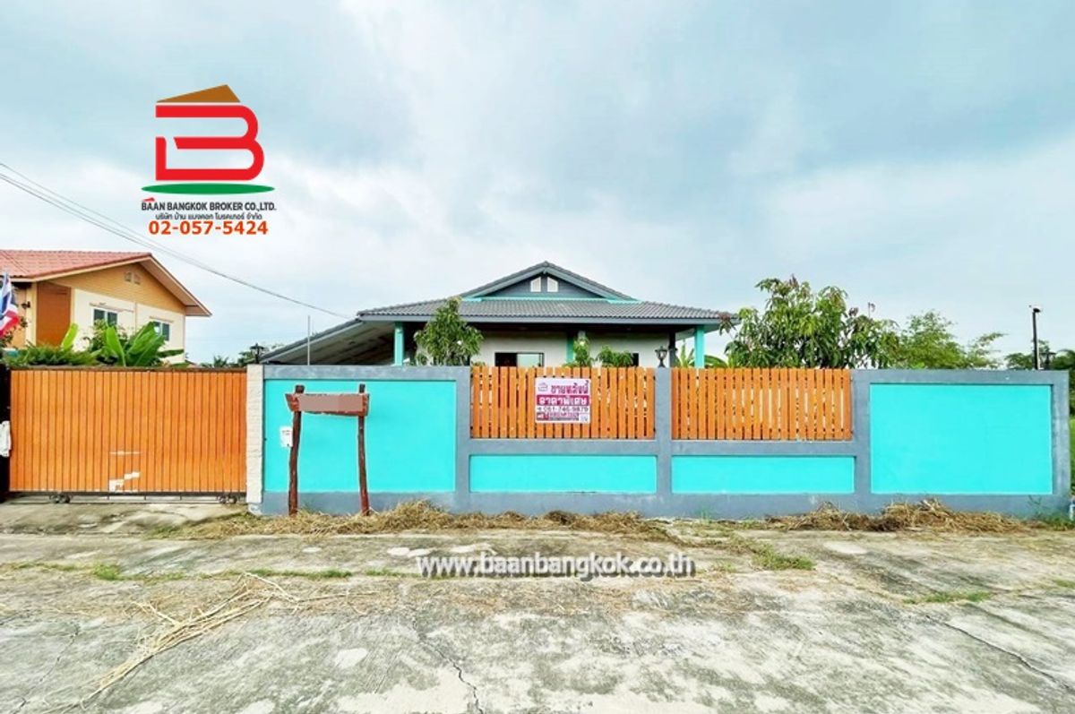 Detached house, Soi Chalermkit (along the Khlong 12) area, 100 sq.w., near the Iga Ma Tu Nong Sam Wang Subdistrict Nong Suea District, Pathum Thani
