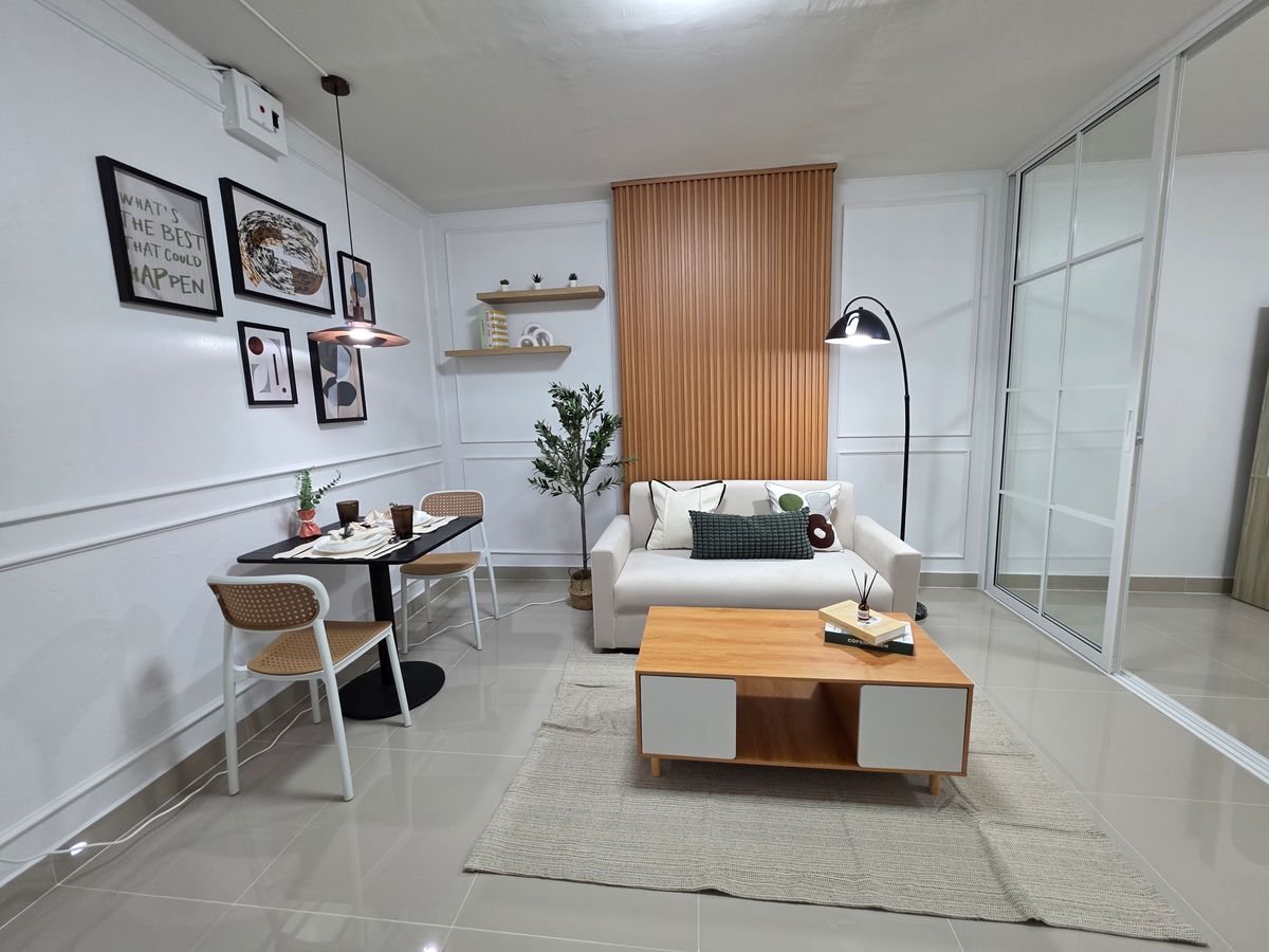 ที วี ซี คอนโด 1 นอน ห้องใหญ่37 ตร.ม. กั้นห้องนอน แต่งครบ เฟอร์ใหม่ ติดถนน เดินทางสะดวก ใกล้รถไฟฟ้า_Do712 – รูปที่ 4