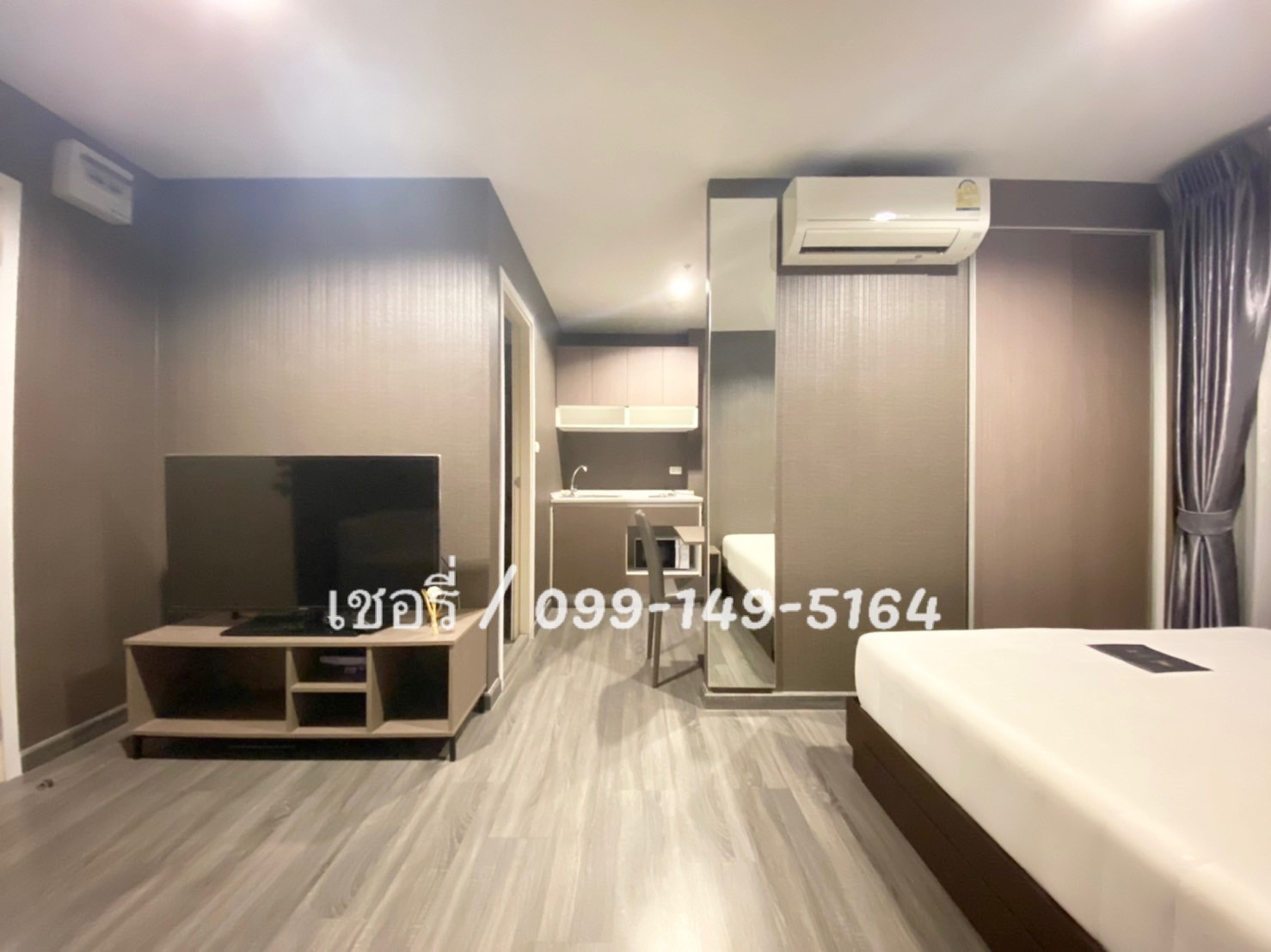 เช่าคอนโด The Trust Condo @ BTS Erawan ห้องสตู ระเบียงทิศเหนือ ห้องไม่ร้อน ลมดี ติดBTSเอราวัณ / โทร 099-149-5164 – รูปที่ 3