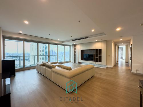 The River by Raimon Land - Riverfront, High Floor 3 Beds Condo for Rent Facing IconSiam!