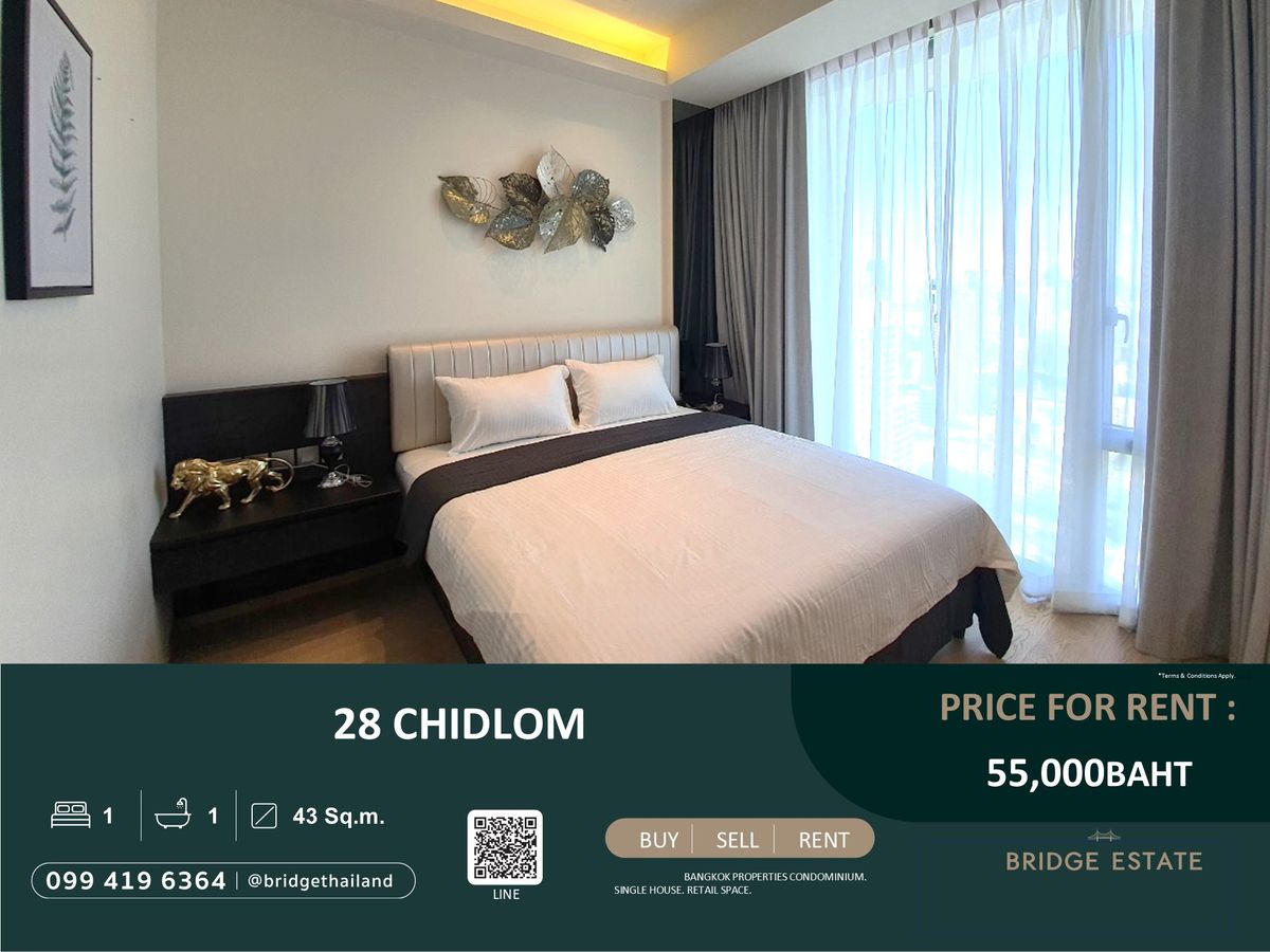 คอนโด 28Chidlom 1 Bedroom High floor Nice view Ready to move in คอนโด 28Chidlom 1 Bedroom High floor Nice view Ready to move in