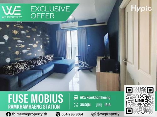 Big corner room Very good fir !! ⭐Fuse Mobius Ramkhamhaeng-Khlong Tan