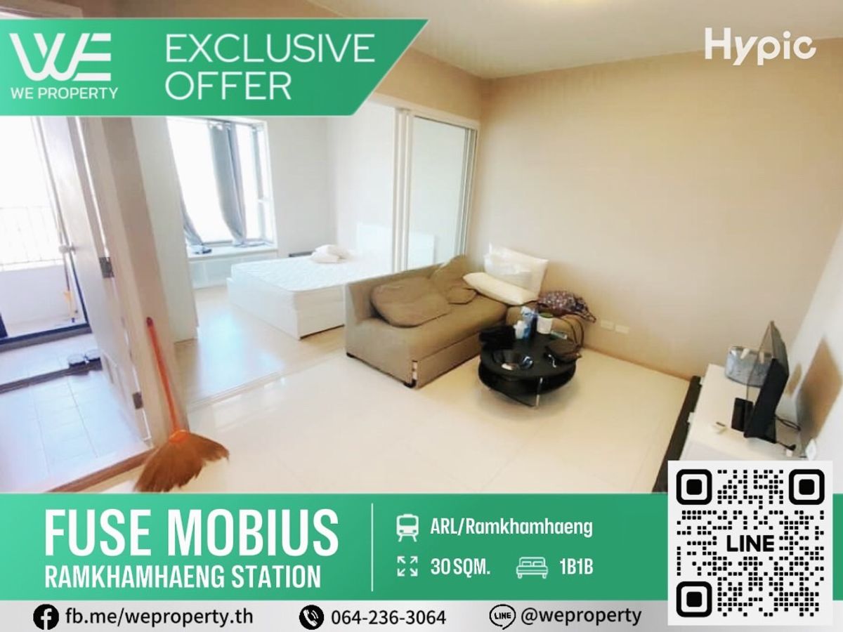 Beautiful new renovated room ⭐fuse Mobius Ramkhamhaeng-Khlong Tan Beautiful new renovated room ⭐fuse Mobius Ramkhamhaeng-Khlong Tan
