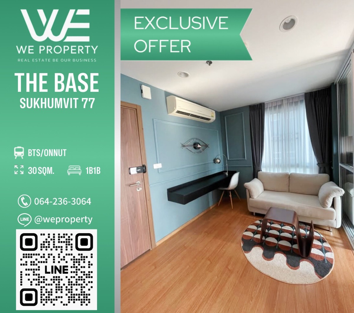 ห้องมุมสวย วิวสระเฟอร์ฯครบราคาดี!!⭐The Base Sukhumvit 77 (เดอะ เบส สุขุมวิท 77) ห้องมุมสวย วิวสระเฟอร์ฯครบราคาดี!!⭐The Base Sukhumvit 77 (เดอะ เบส สุขุมวิท 77)
