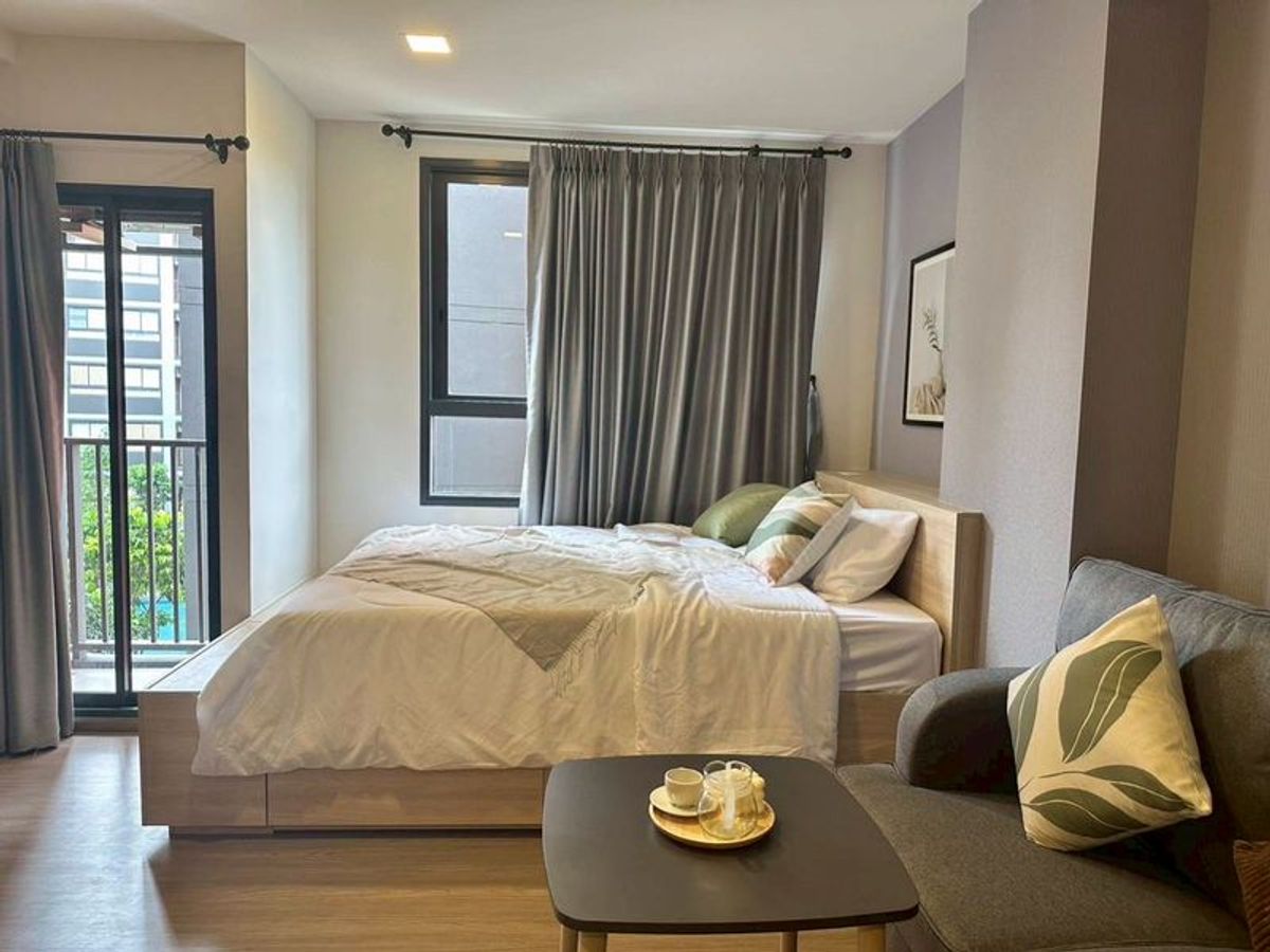 ให้เช่าคอนโด The Muve บางนา Fully Furnished ขนาด 24 ตารางเมตร ชั้น 4 อาคาร A ใกล้ถนนบางนา- ตราด ห้อง studio ซอยเปรมฤทัย ตำบลบางแก้ว อำเภอบางพลี จังหวัดสมุทรปราการ
