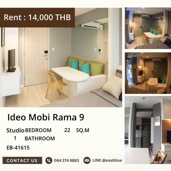 17/09/2026, 🌟 Stylish Studio at Ideo Mobi Rama 9 | 14,000 THB 👌
📍 BTS Phra Ram 9 | Central Plaza | Fortune Town 0642748883