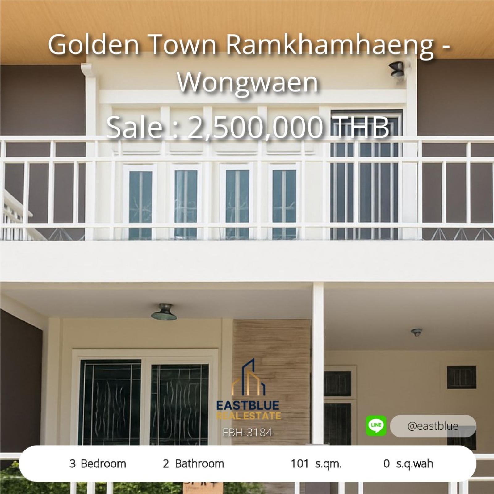 Affordable 3-Bed Townhome in Golden Town Ramkhamhaeng
Prime Location Near Major Roads & Amenities – Priced to Sell! Affordable 3-Bed Townhome in Golden Town Ramkhamhaeng
Prime Location Near Major Roads & Amenities – Priced to Sell!