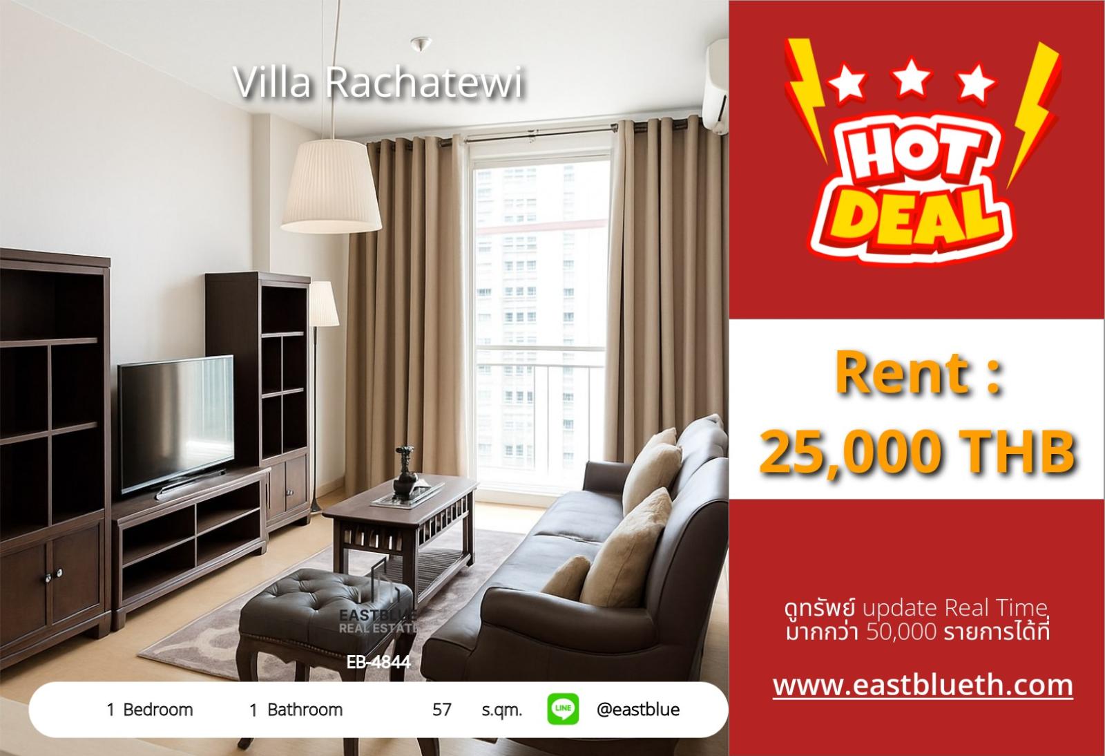 05/10/2026, Luxury condo in the heart of Ratchathewi, 55 sqm, near BTS for only 8.55 million. Rent for just 25,000 THB/month with complete amenities including swimming pool, fitness center, and relaxation garden! 0642748883