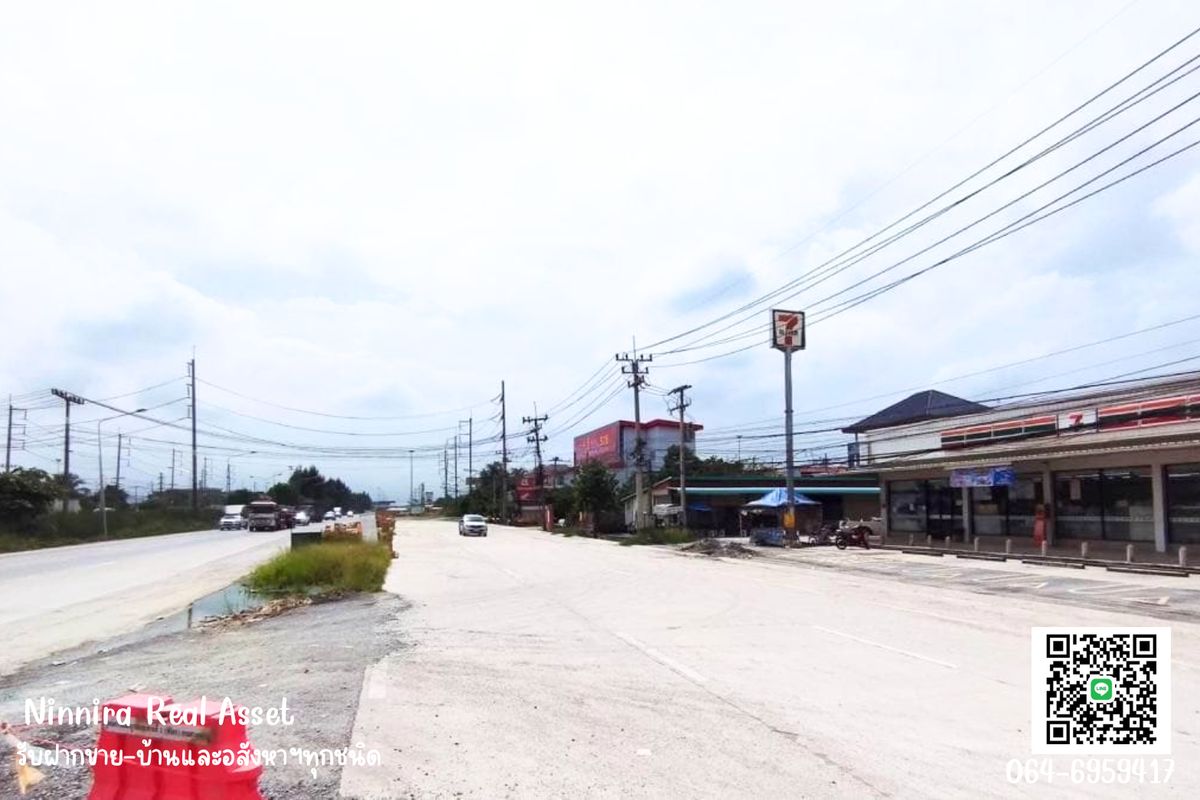 ขายที่ดิน 9 ไร่ 1 งาน 2 ตารางวา ลาดหลุมแก้ว สี่แยกนพวงศ์ ปทุมธานี  ซ.แยกนพวงศ์ ถ.บางบัวทอง-สุพรรณบุรี 340 ต.หน้าไม้ อ.ลาดหลุมแก้ว จ.ปทุมธานี – รูปที่ 4