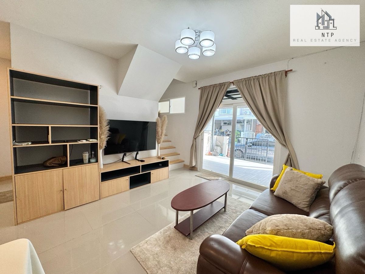 ให้เช่า| For rent ทาวน์โฮม 2 ชั้น (หลังมุม)  #น้ำไม่ท่วม📍โครงการคิว ดิสทริค กัสโต้ กิ่งแก้ว-สุวรรณภูมิ | ใกล้ Robinson Lifestyle Latkrabang | ใกล้ Airport link ลาดกระบัง🚟    – รูปที่ 4