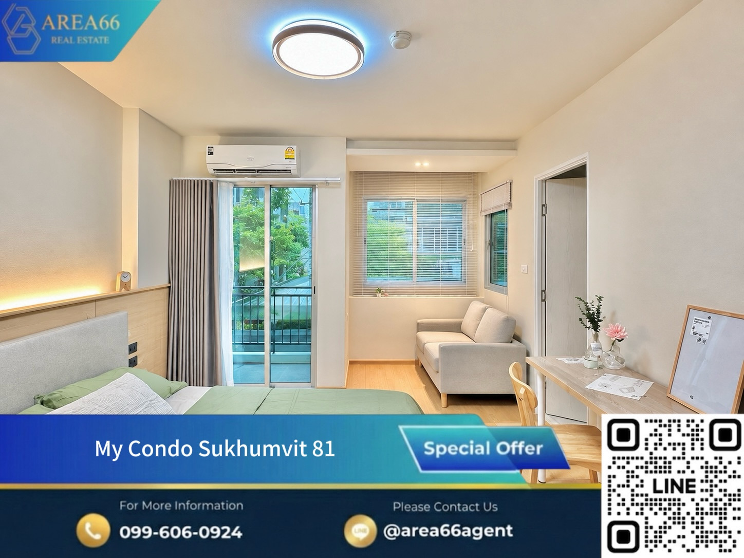 🔥 ขายคอนโดน่าอยู่❗️แต่งครบพร้อมอยู่ ไม่ต้องเหนื่อยแต่งเอง My Condo Sukhumvit 81