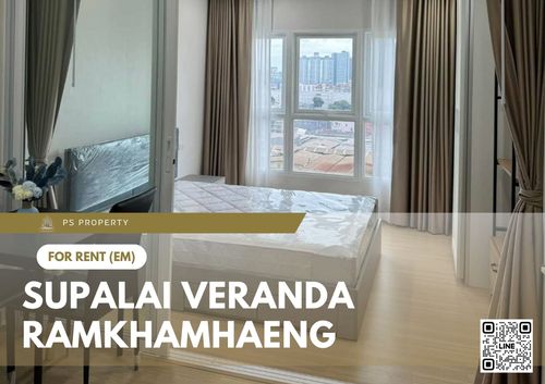 For rent ✨ Supalai Veranda Ramkhamhaeng ✨ Fully furnished and equipped, near The Mall Ramkhamhaeng 2