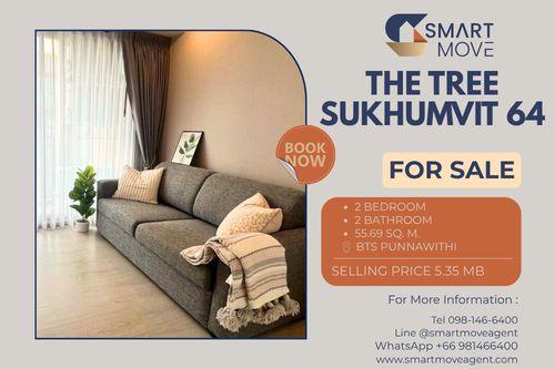 🔥 สำหรับขาย !! ครัวปิด, มีที่จอดรถ 2 คัน!! 🔥 Code C20250900071..........The Tree Sukhumvit 64, 2 ห้องนอน, 2 ห้องน้ำ, แต่งครบ, ราคาพิเศษ!!📣📣