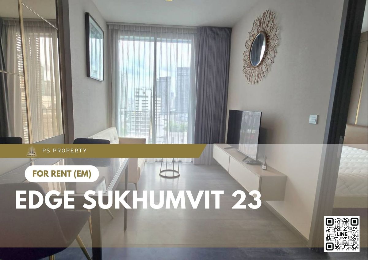 For rent 🔥 Edge Sukhumvit 23 🔥 near BTS Asoke, fully furnished and equipped with appliances For rent 🔥 Edge Sukhumvit 23 🔥 near BTS Asoke, fully furnished and equipped with appliances