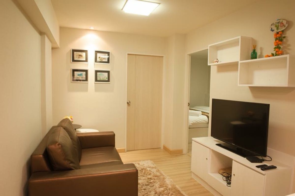 Selling M Society Condo Muang Thong Thani Building C, 30th fl., Size 50 sqm, 2 bedrooms, 1 bathroom, just renovated, 3 air conditioners, with a washing machine in the east view, Impact view and expressway. – รูปที่ 4