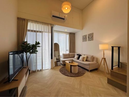 [For Rent] Landmark @MRTA Station (Siamese Rama 9) | Duplex 1 Bedroom | 46 sq.m. | 17th Floor | Rent 26,000 THB/month | LINE: @323gqmho | Ref: T2046