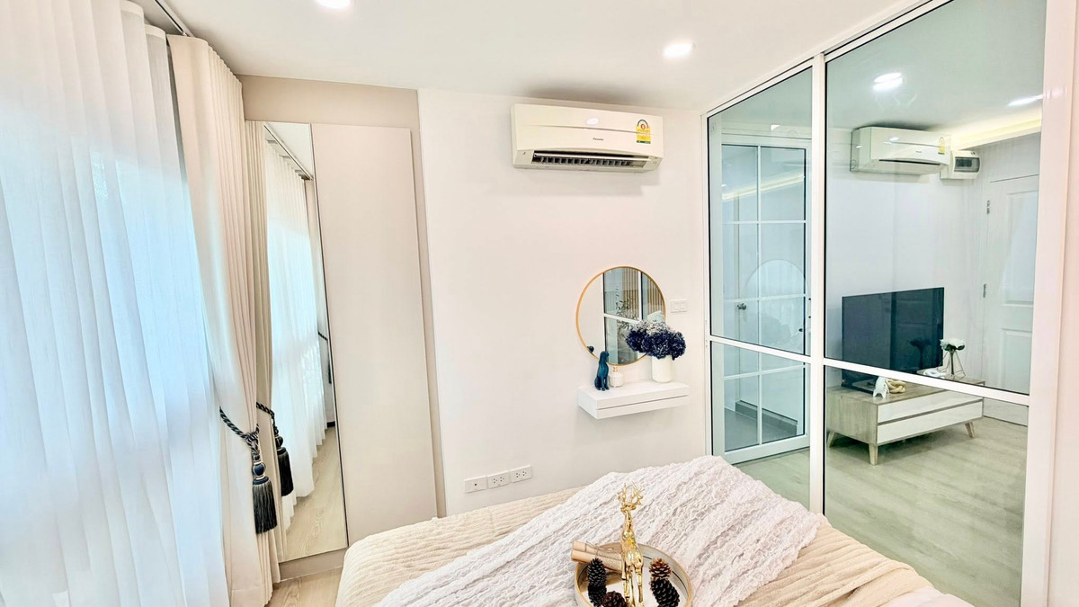 🏡 ขาย  คอนโด ดี คอนโด รามคำแหง 9 อาคาร B ชั้น 1 ขนาด 29.03 ตร.ม. 🌿 ระเบียง ทิศตะวันออกเฉียงใต้ วิวต้นไม้เขียวขจี  ลมพัดเย็น อยู่สบาย เป็นส่วนตัว – รูปที่ 4