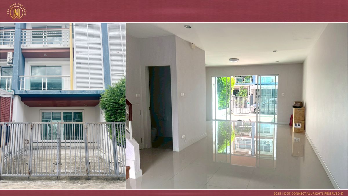 ขาย ทาวน์เฮ้าส์ 3 ชั้น ใกล้ รถไฟฟ้า สายสีแดง SRT หลักสี่ - การเคหะ  – รูปที่ 3