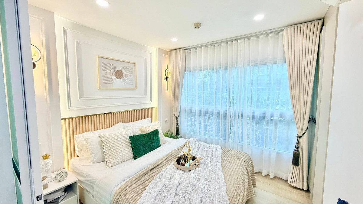 🏡 ขาย  คอนโด ดี คอนโด รามคำแหง 9 อาคาร B ชั้น 1 ขนาด 29.03 ตร.ม. 🌿 ระเบียง ทิศตะวันออกเฉียงใต้ วิวต้นไม้เขียวขจี  ลมพัดเย็น อยู่สบาย เป็นส่วนตัว – รูปที่ 2