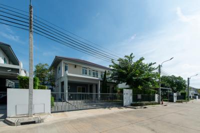 Luxury detached house for sale, ready to move in, Manthana Ratchapruek-Nakhon In, near Bang Kruai - Sai Noi Road, size 78 sq m.